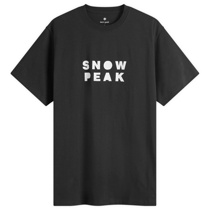 Photo: Snow Peak Men's Snowpeaker T-Shirt Camper in Black