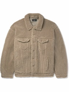 Balenciaga - Oversized Fleece Jacket - Brown