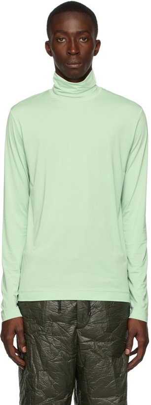 Photo: Dries Van Noten Green Stretch Turtleneck