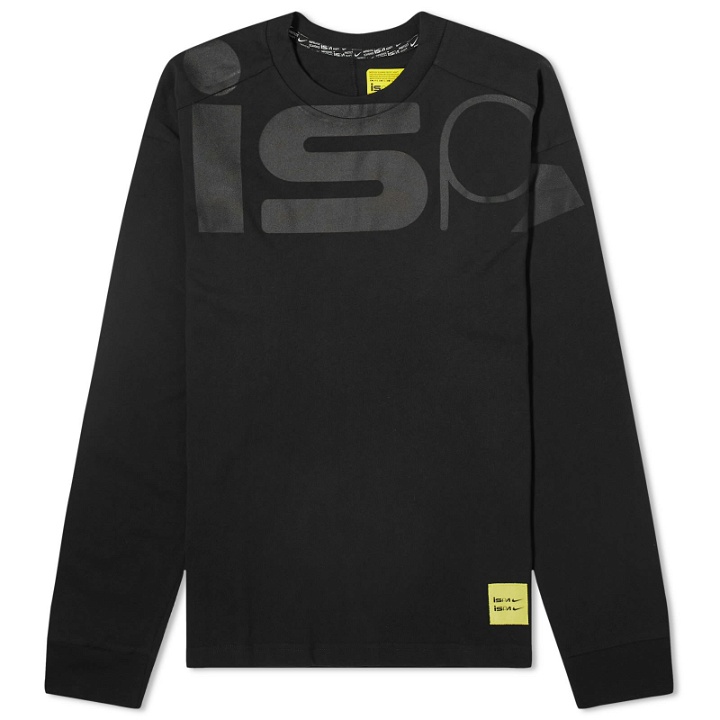 Photo: Nike ISPA Long Sleeve T-shirt in Black/Black