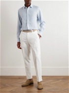 Charvet - Striped Linen Shirt - Blue