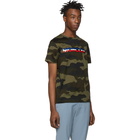 Moncler Green Camo Logo T-Shirt