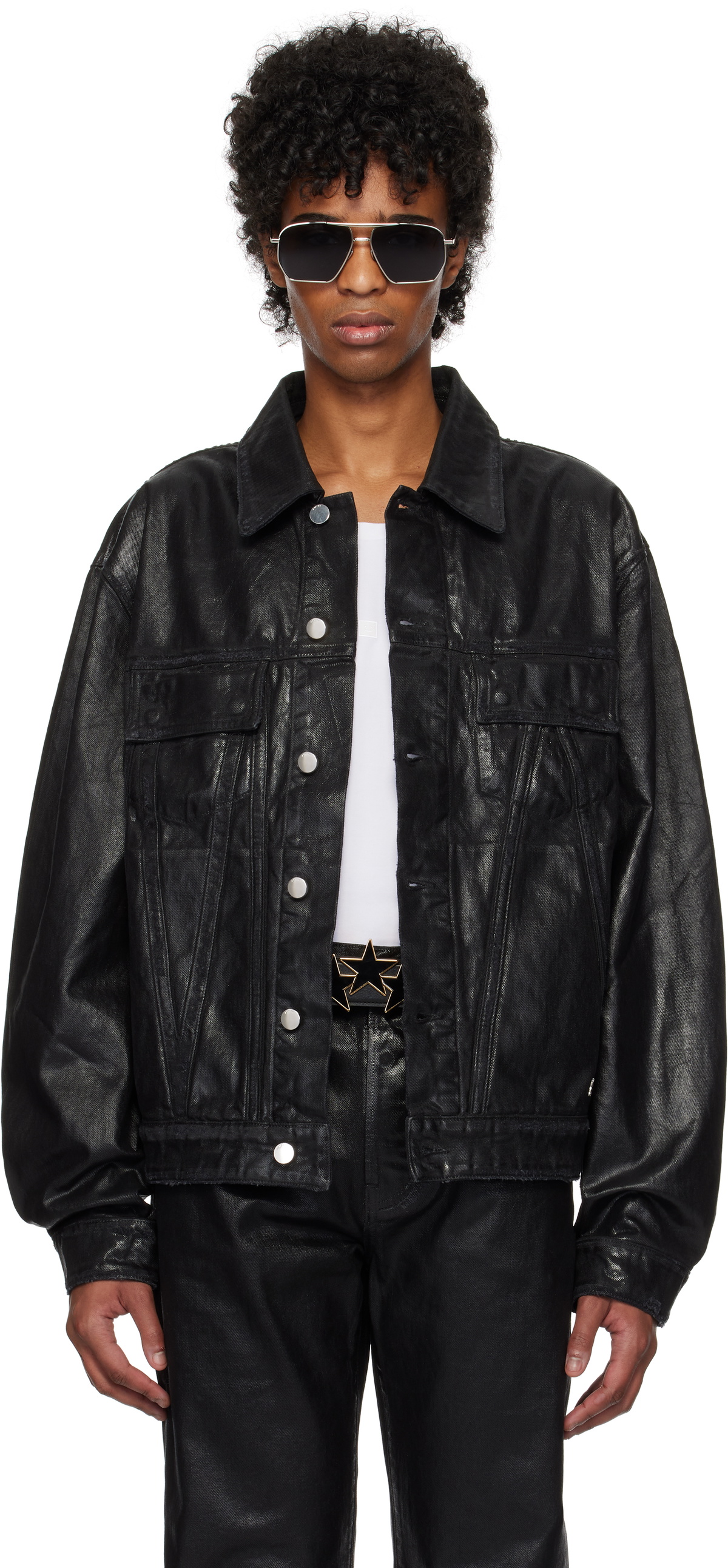 AMIRI Blue Bandana Jacquard MA Denim Jacket Amiri AMIRI Blue Bandana Jacquard MA Denim Jacket Amiri