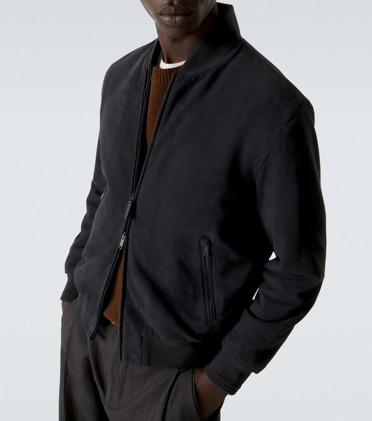 Tod's Suede bomber jacket