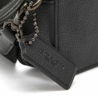 Coach Men's Charter Crossbody Bag in Black Pebble Leather 