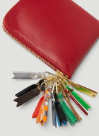 Zipper Pull Wallet in Red