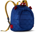 Gucci Kids Blue Tortoise Backpack