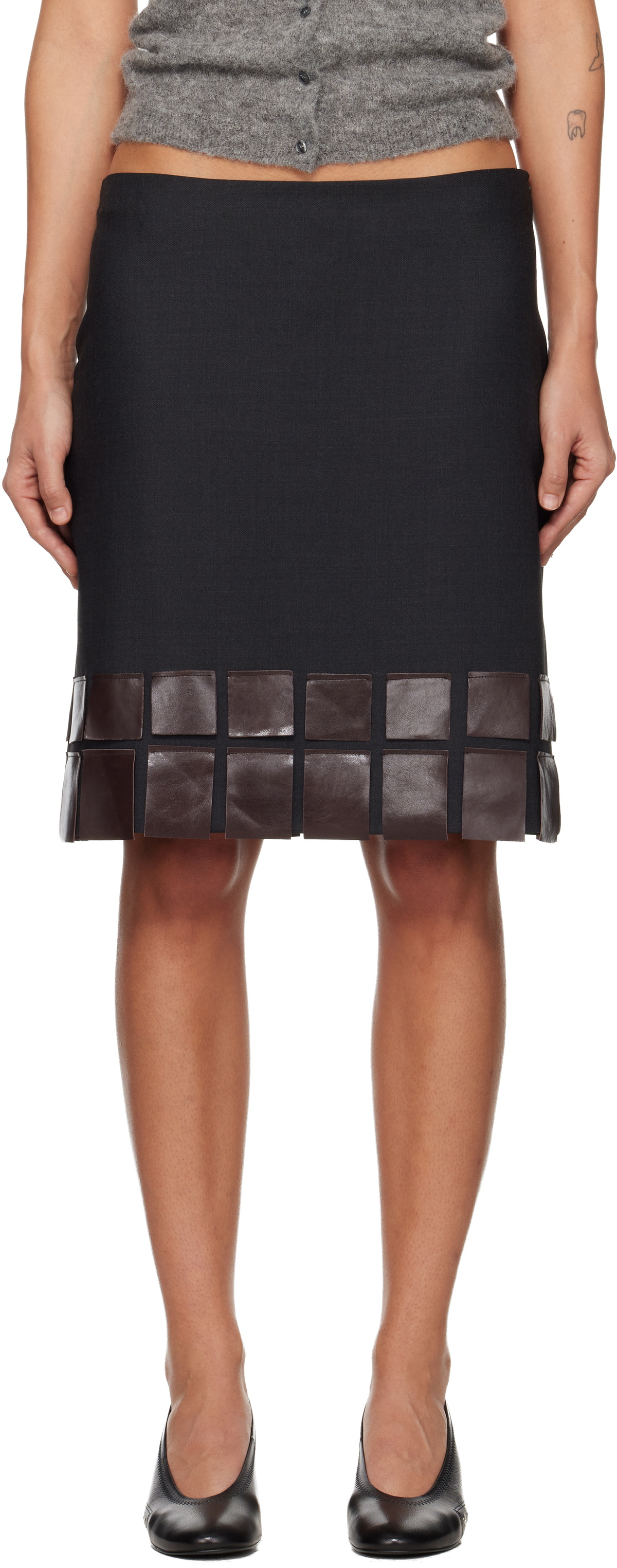 Paloma Wool Gray Casu Miniskirt