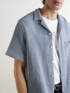 Portuguese Flannel - Agora Camp-Collar Cotton-Blend Shirt - Blue