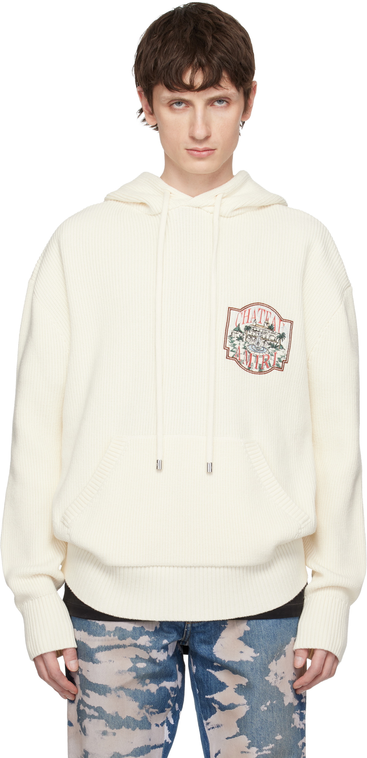 AMIRI Black Vintage Crystal Star Hoodie Amiri