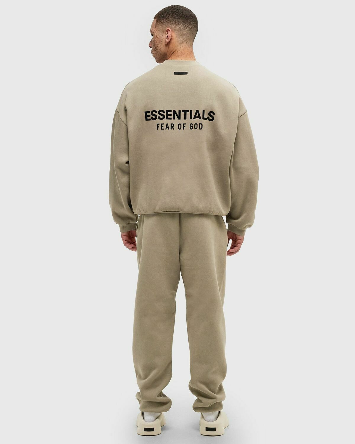 Fear of God Essentials FLEECE CREWNECK Beige Mens Sweatshirt Fear Of ...