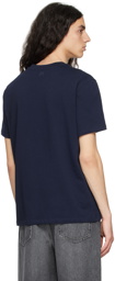 AMI Paris Navy Ami de Cœur T-Shirt