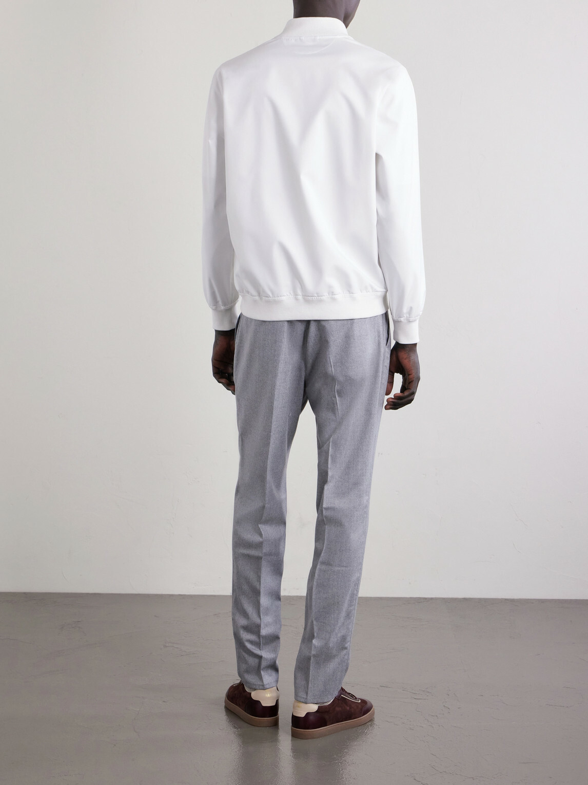Brunello Cucinelli - Logo-Appliquéd Shell Jacket - White