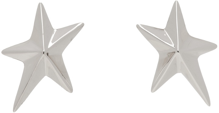 Photo: Mugler Silver Mini Star Earrings