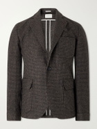 Oliver Spencer - Solms Wool-Blend Houndstooth Blazer - Brown