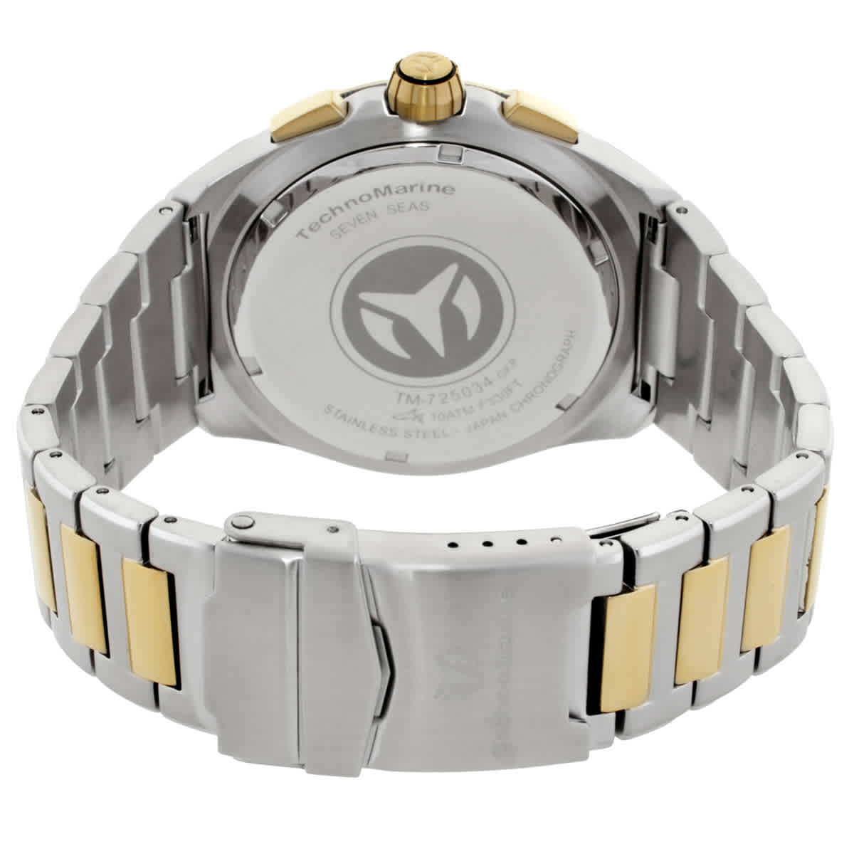 TechnoMarine Seven Seas Chronograph GMT Quartz Silver Dial Mens Watch TM-725034