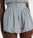 Posse Aurelia gingham cotton shorts