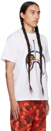 BAPE White Camo Milo Shark T-Shirt