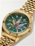 Timex - Jacquie Aiche Legacy High Life Gold-Tone Crystal Watch