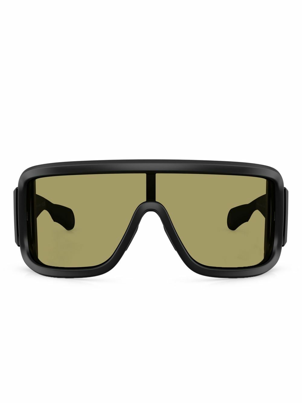 Moncler Eyewear Black Snowseeker Rectangle Frame Sunglasses