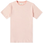 Folk Men's Stripe T-Shirt in Coral Off White