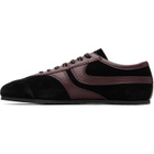 Dries Van Noten Black & Purple Suede Sneakers