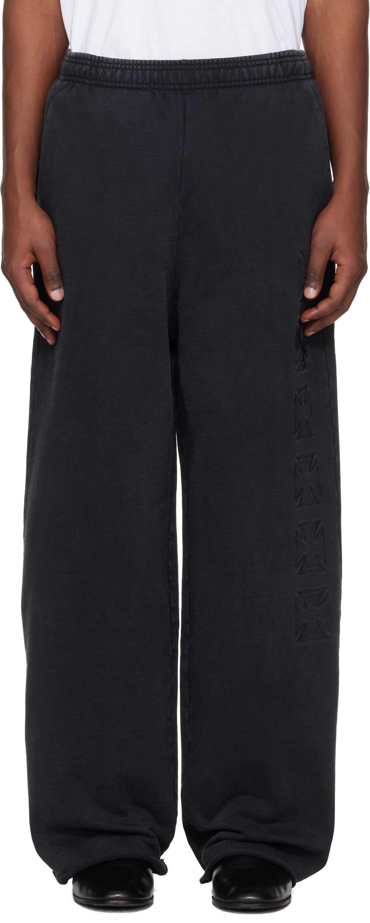 VETEMENTS Black Logo Tape Track Pants Vetements