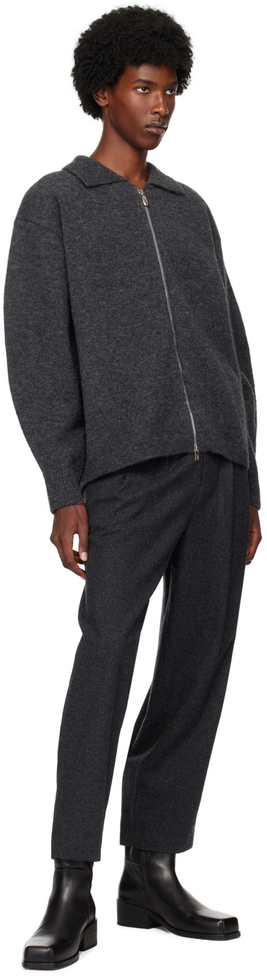 LE17SEPTEMBRE Gray Zip-Up Cardigan
