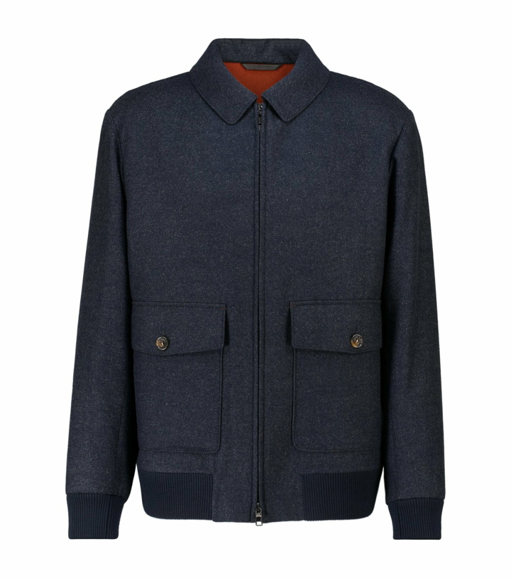 Photo: Loro Piana - Wool and cashmere-blend bomber jacket
