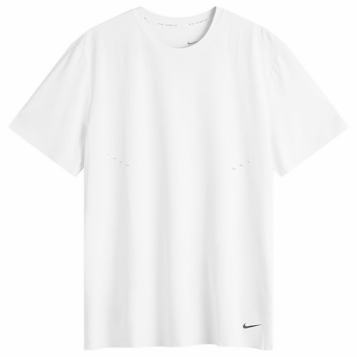 Photo: Nike Running Men's Dri-Fit T-Shirt in Summit White/Black