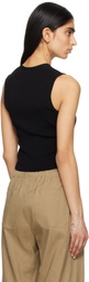 rag & bone Black Ella Merino Wool-Blend Sweater Vest