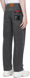 Alexander Wang Gray Flasher Graphic Jeans