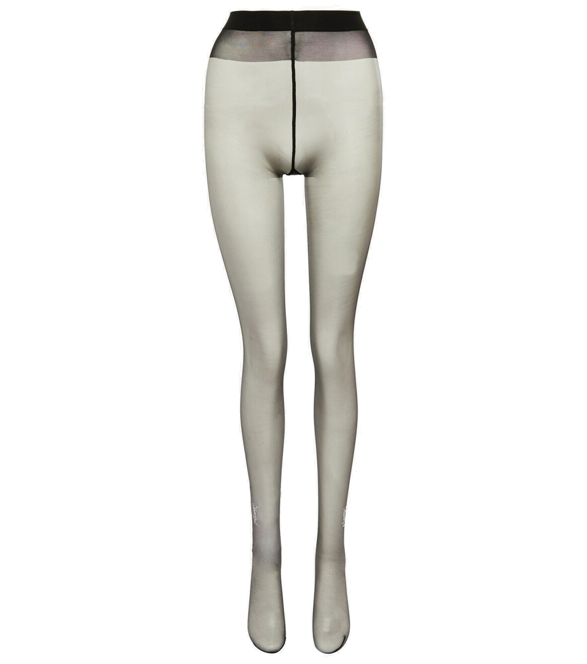 Saint Laurent - Metallic knit stirrup leggings Saint Laurent