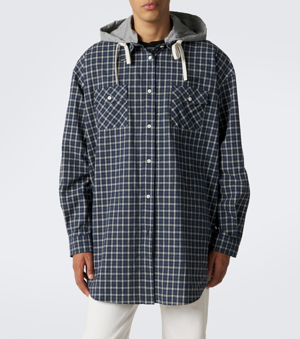 Miu Miu Checked cotton flannel overshirt
