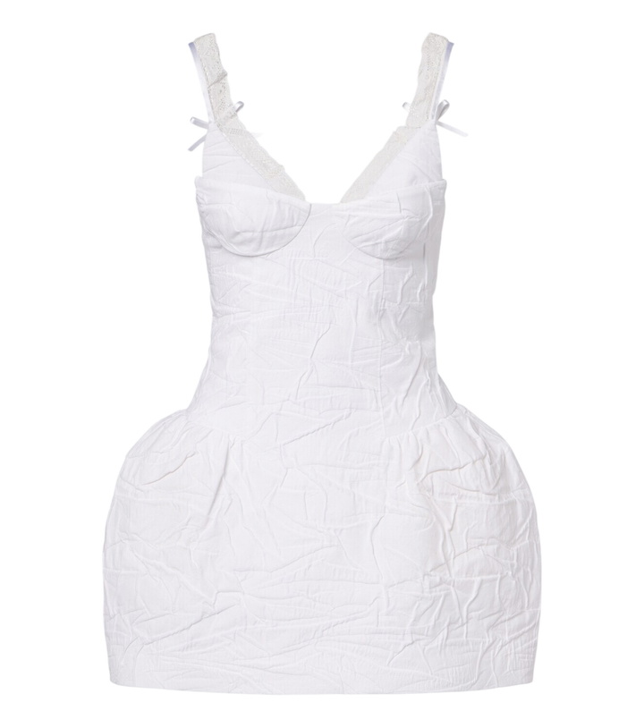 Photo: Shushu/Tong Crinkled cotton-blend minidress