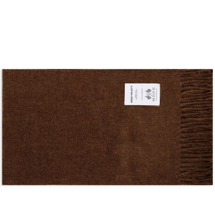 Photo: Norse Projects Men's Moon Lambswool Scarf in Heathland Brown