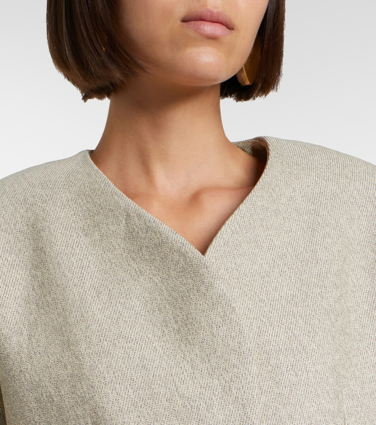 Jacquemus Ovalo cotton and linen jacket