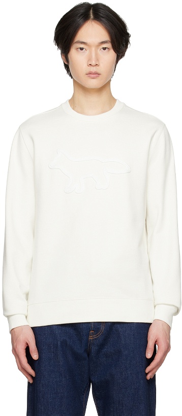 Photo: Maison Kitsuné Off-White Contour Fox Sweatshirt