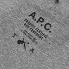 A.P.C. Men's A.P.C Leonard Logo Hoody in Heathered Grey