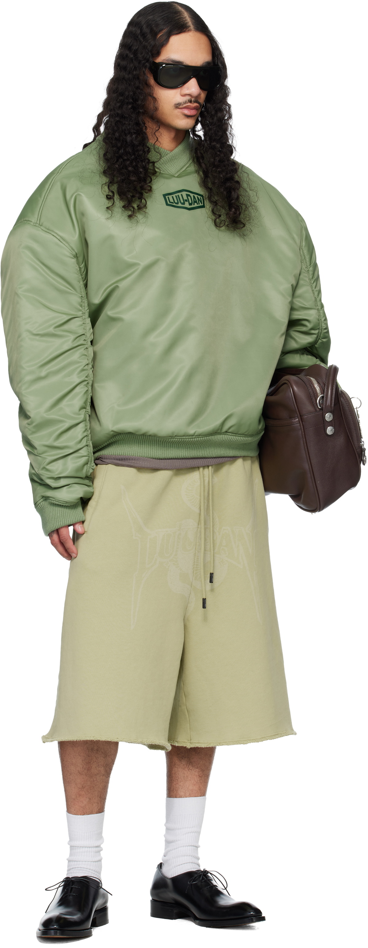 LU'U DAN Green Unibomber Sweatshirt
