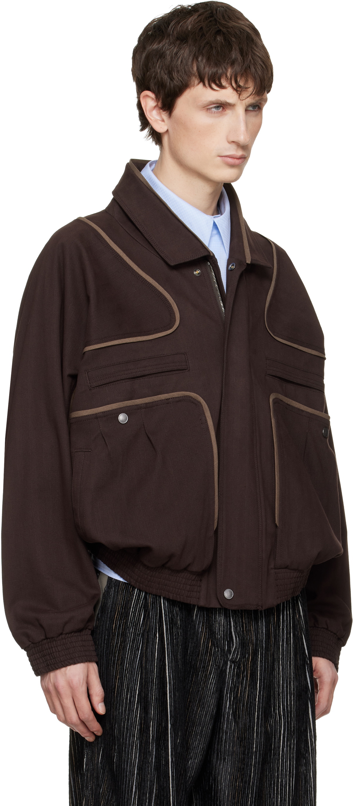 Kiko Kostadinov Brown Harrer Blouson Jacket Kiko Kostadinov