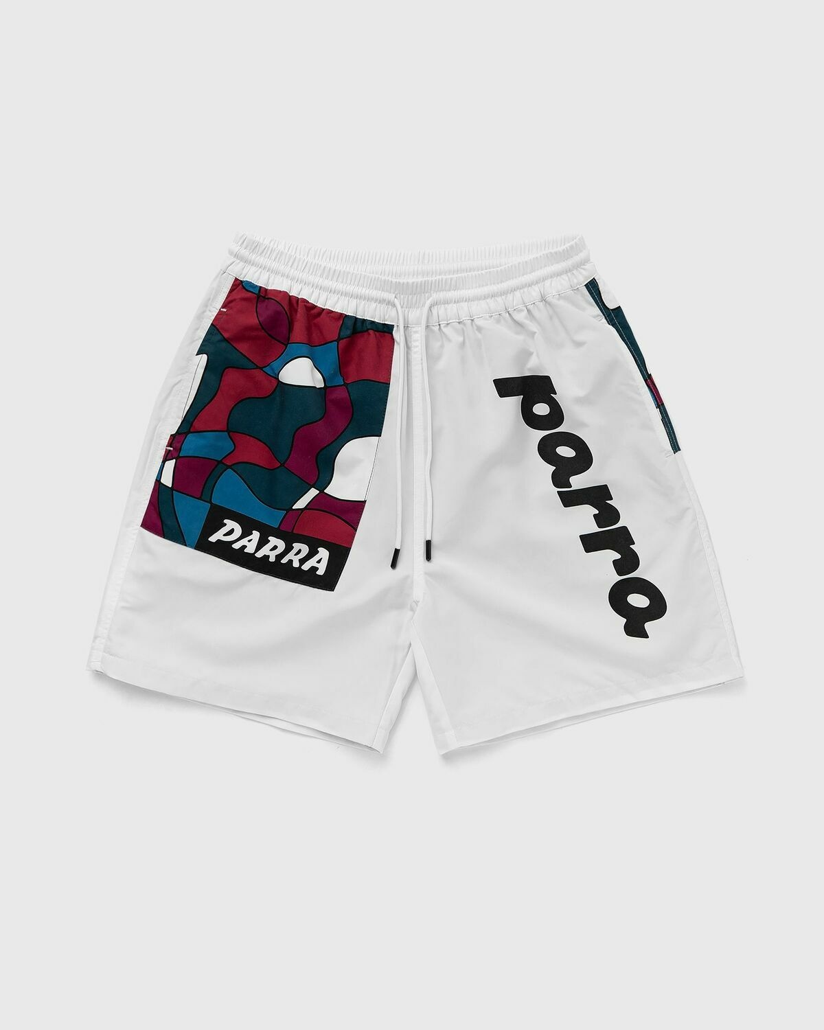 By Parra Sports Trees Swim Shorts White - Mens - Swimwear By Parra