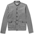 De Petrillo - Slim-Fit Prince of Wales Puppytooth Virgin Wool Bomber Jacket - Gray