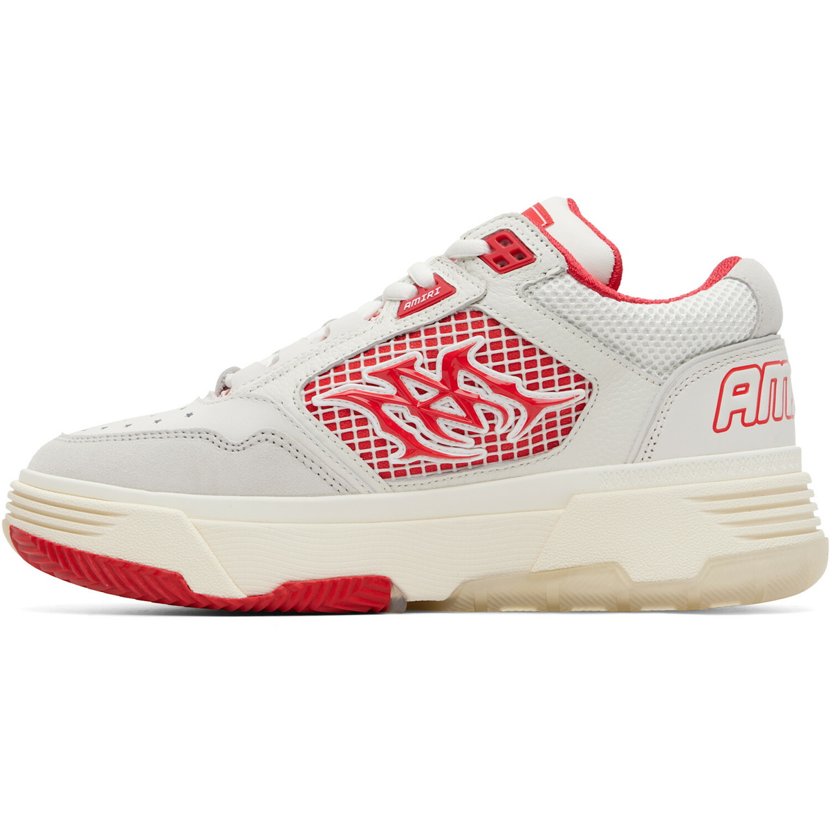 AMIRI White & Red MA-94 Sneakers
