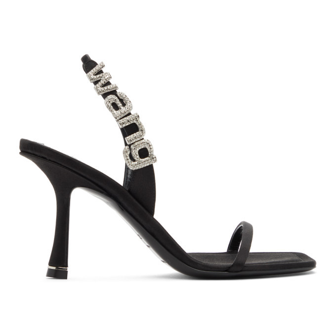 Alexander Wang Black Satin Ivy Heeled Sandals Alexander Wang