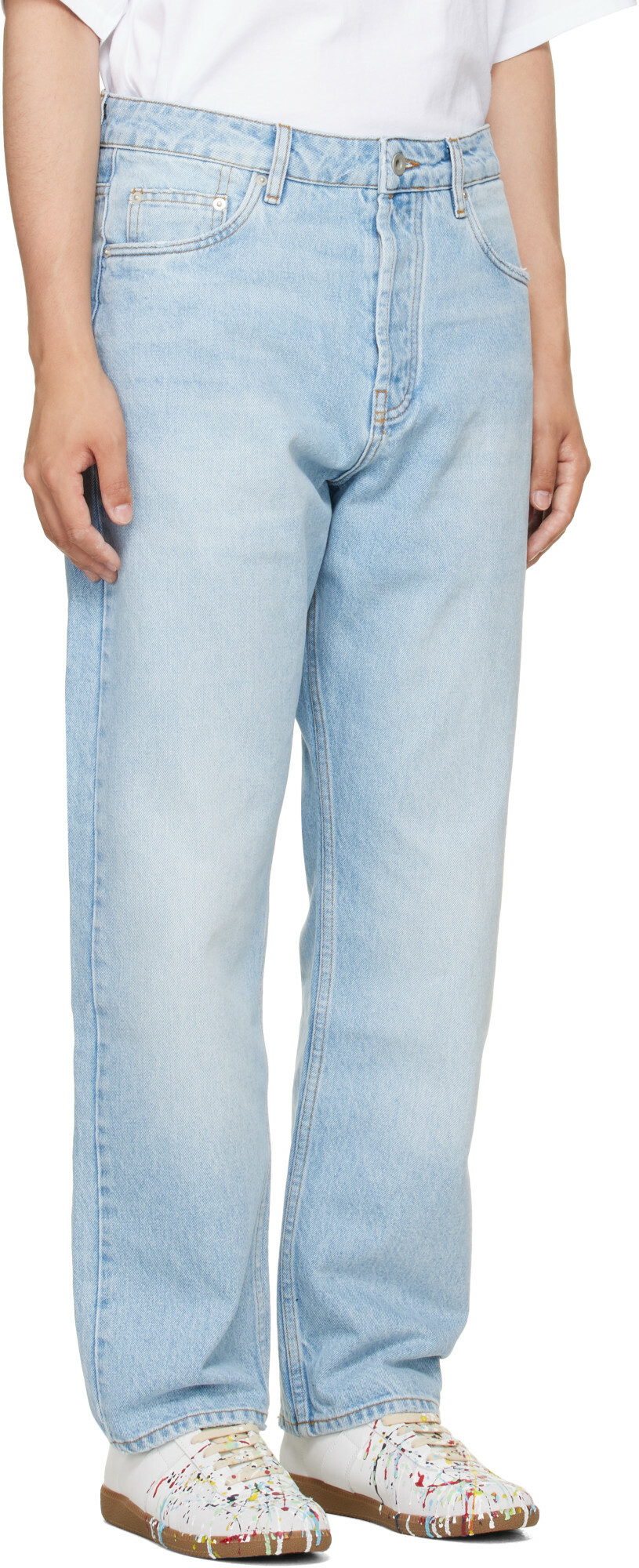 Studio Nicholson Blue Riso Straight Leg Jeans
