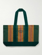 BODE - Parakeet Logo-Embroidered Striped Canvas and Corduroy Tote Bag