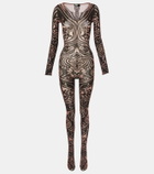 Wolford x Etro Tattoo paisley catsuit