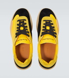 Acne Studios Logo suede-trimmed sneakers