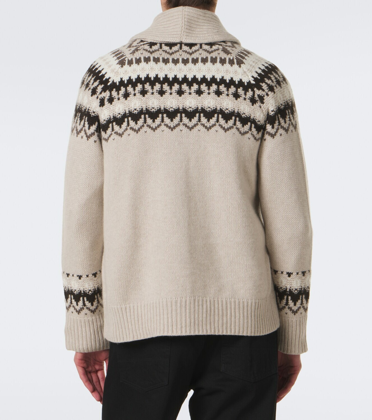 Arch4 Mr Frostvale Fair Isle cashmere cardigan
